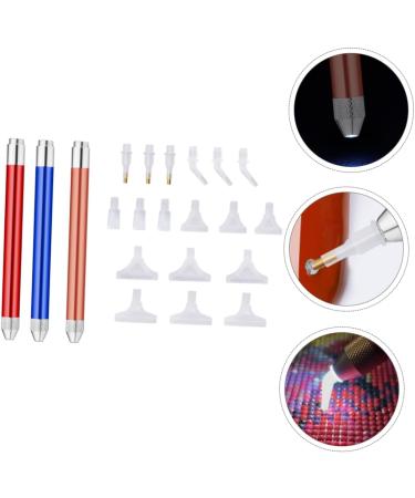 Healeved 3sets Nail Art Drill Pen Nail Decoration Nail Art Equipment Diamond+painting Nail Gems Picker Nail Tool Kit Nail Drill Pen Nail Stamping Tool Nail Set Aluminum Alloy 5d Painless - Buy Online on GoSupps.com
