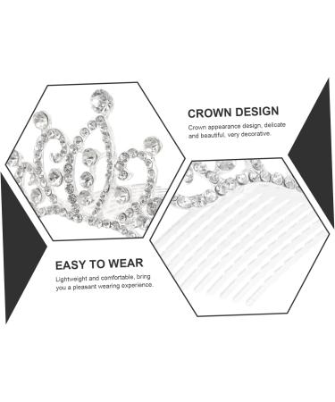 FRCOLOR Tiara Crown for Children Girls with Combs Children's Tiara Mini Comb Combs for Children Hair Comb with Rhinestone Girls Combs for Prom Children's Tiara Girls Combs Small Crown Mittel  - Buy Online on GoSupps.com