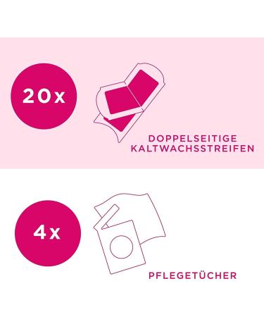 Veet Cold Wax Strips for Face - 20-Piece Set | Gentle Hair Removal | International Shipping Available - Buy Online on GoSupps.com