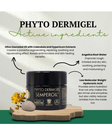 OZOLABS | Phyto Dermigel Day and Night Face Cream | With the benefits of Ozonated Olive Oil with Calendula and Hypericum Extracts| ISO 9001 | 30 ml - Buy Online on GoSupps.com