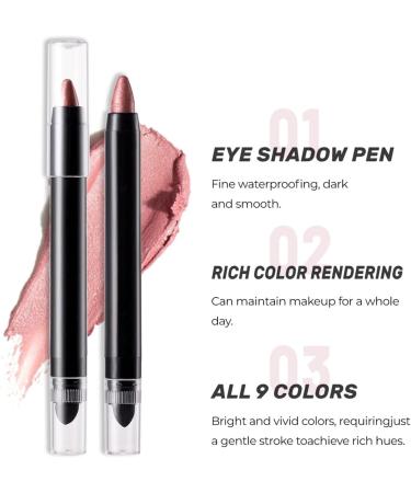  Mimoqk Shimmer Eye Shadow Pencil Smudge-Proof Shadow Stick Shimmer Eye Highlighter Brightening Eye Shadow Long-Lasting Smudge-Proof Eye Best Shimmer Eyeshadow Stick for Everyday Use - Buy Online on GoSupps.com