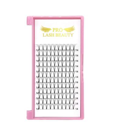 Buy 6D-C-0.10-9 mm Short Stem Eyelash Extensions | Finished Volume Eyelashes 0.07 C Curl - 12 Pieces Pack - Buy Online on GoSupps.com