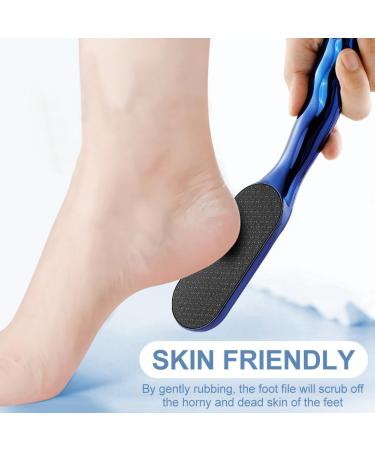 Foot Filer Foot Files for Hard Skin Callus Removal Foot File Gift Hard Skin Remover Non Slip Stainless Steel Smooth (Blue) - Buy Online on GoSupps.com