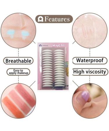 320Conut 4MM Invisible Eyelid Tape Instant Eye Lift Strips One-sided Sticky Eyelid Sticker - for Hooded Droopy Uneven or Mono-eyelids Waterproof 4MM 320Pcs Pink - Buy Online on GoSupps.com