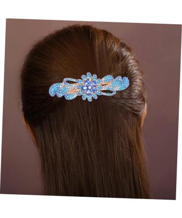 FRCOLOR Rhinestone Hair Clips 1pc Hair Barrettes Hair Clip Rhinestone Bobby Pins Hair Pin Rhinestone Hair Barrette Hair up Spring Clip Bride Spring Hair Clips - Buy Online on GoSupps.com