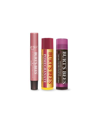 Buy Burts Bees Mistletoe Kiss Kit - Unisex Lip Balms & Shimmer | Pomegranate Peony Hibiscus | International Shipping Available - Buy Online on GoSupps.com