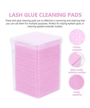 Uonlytech Cleaning Cotton Pads - Non-Fleece Eyelash Glue Remover & Adhesive Wipes for Extensions (2 Boxes) - Buy Online on GoSupps.com