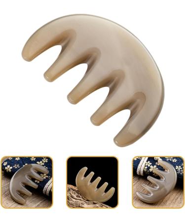 Magiclulu Five Tooth Head Massage Comb - Manual Scalp & Body Acupuncture Massage Tool | Gua Sha Stone Brush | International Shipping Available - Buy Online on GoSupps.com