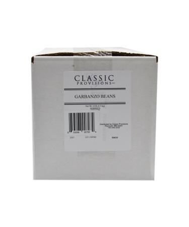 Classic Provisions Garbanzo Beans  10 Pound Bag - Dried Chickpeas  USA Grown  Gluten Free - Creamy  Savory  Flavorful Chickpeas  High in Protein  Fiber  Vitamin B  All Natural & Ethically Sourced - Buy Online on GoSupps.com