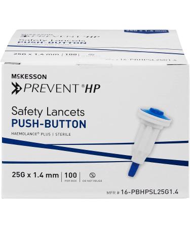 McKesson Prevent HP Safety Lancets 25G 1.4mm Sterile - 100 Count Pack - Buy Online on GoSupps.com