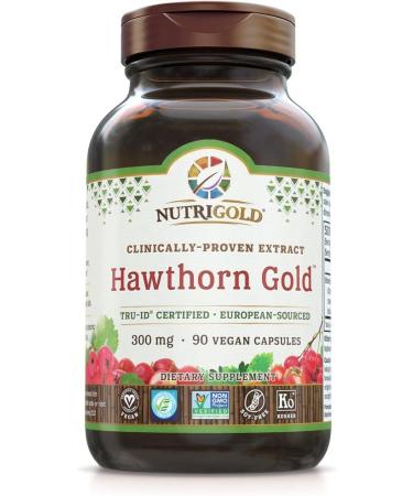 Nutrigold Hawthorn Gold 300mg - Clinically-Proven Extract - 90 Veggie Capsules - Buy Online on GoSupps.com