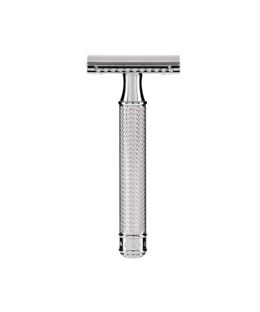 M HLE Traditional Shaving Set - Chrome-Plated Safety Razor with Stand | Premium Silver Shaving Essentials - International Shipping Available - Buy Online on GoSupps.com