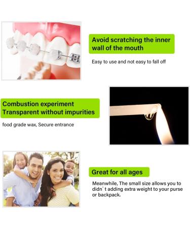 Orthodontic Wax for Braces - 10 Pieces & 50 Stripes | Relieve Irritation & Pain - White Dental Wax - Buy Online on GoSupps.com