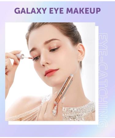 CHJUZI Diamond Eyeliners Liquid Scintillator Pearlescent High Gloss Ultra Shiny Patch Modified Eyeshadow Liquid 12 color pack - Buy Online on GoSupps.com