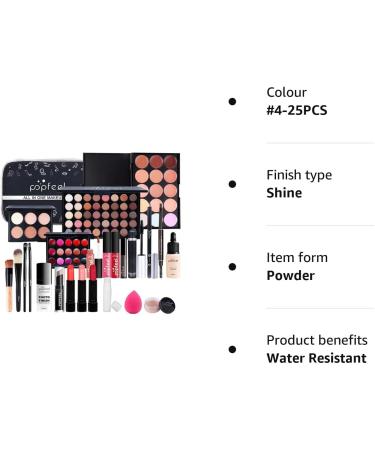CHSEEA Makeup Gift Set Complete Starter Makeup Kit All-in-One Make Up Kit Lip Gloss Concealer Eyeshadow Palette Highly Pigmented Cosmetic Set for Teenage Girls & Adults #4 - Buy Online on GoSupps.com