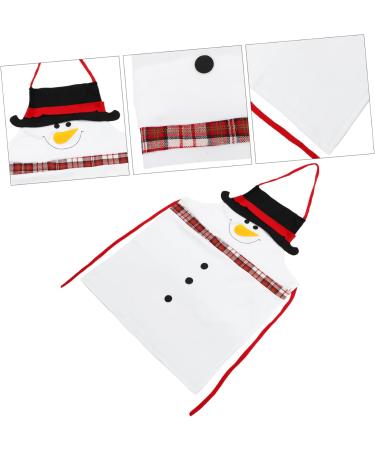DOITOOL Christmas Apron Christmas Party Favors Christmas Party Snowman Costume Xmas Waitress Aprons Cooking Apron Xmas Party Photo Prop Barber Apron At Home Work Cosmetics Fabric - Buy Online on GoSupps.com