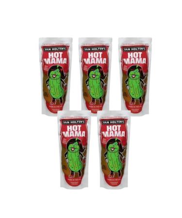 Candybox Sour cucumber van Holten s Hot Mama Pickle - Cucks in the bag range - trial collection - pickled cucumbers - fancy gift - fat -free gluten -free - 990 gram 5 Pack van Holtens Hot Mama