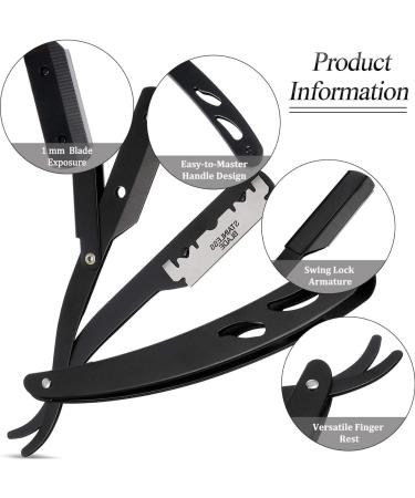 Professional & Home use Straight Edge Single Blade Razor Cut Throat Shaving Razor Best Barber Choice for Hair/Beard Shaver - Buy Online on GoSupps.com