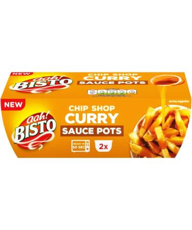 Ready to Use Chip Shop Curry Sauce Pots Bundle - with 4 x Bisto 90g Pots - Microwaveable and Ready in 50 Seconds - Delicious and Versatile - Buy Online on GoSupps.com