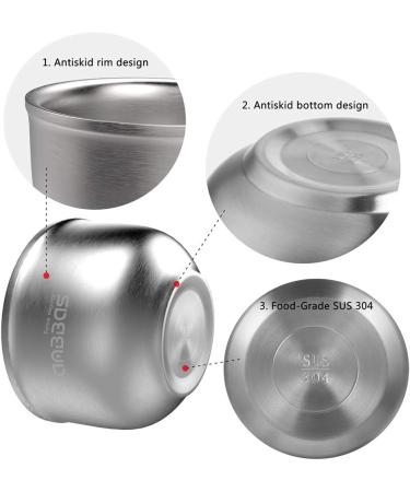 Anbbas 4.1" Lathering Foam Shaving Bowl - 3-Layer Heat Preservation Food-Grade 304 Stainless Steel Mug for Men s Close Shave - Buy Online on GoSupps.com