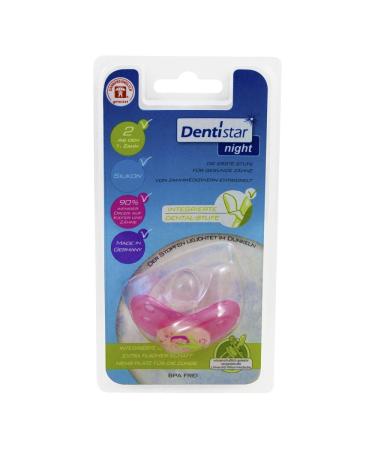 Buy Baby Nova Silicone Dentistar Night Pacifier - Glows in the Dark Size 2 for First Tooth - Luminous Baby Soother - Buy Online on GoSupps.com