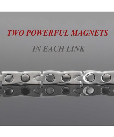 Elegant Magnetic Health Bracelet for Women - Arthritis & Carpal Tunnel Relief - Stainless Steel - All Sizes Available - Buy Online on GoSupps.com