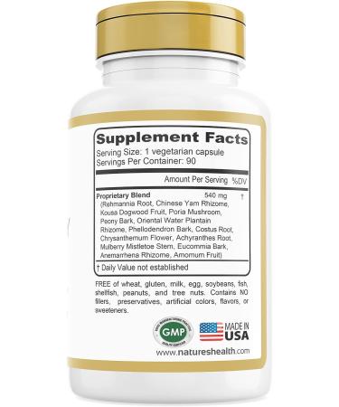 Nature's Health Liver and Kidney Cleanse Supplement - Rehmannia Formula - 90 Vegetarian Capsules - Buy Online on GoSupps.com
