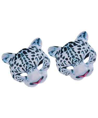 Holibanna half-sight masks 2 pieces of animal leopard masks Venetian costumes carnival masks Zooier-Therian-Masks Cosplay-Kabuki tat masks for the Easter party