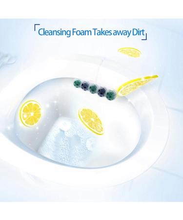 5 in 1 Toilet Cleaner - Toilet Rimblock er Bright Glaze and Prevent Scale Quickly Clean and Deodorized wit 4 Fresh Fragrances - Cleaning Ball Cleansing Foam Takes Away Dirt Gaoxiao - Buy Online on GoSupps.com