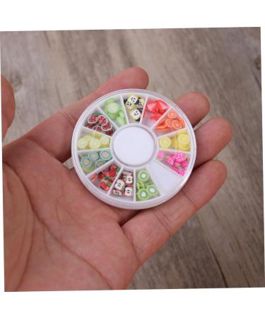 POPETPOP 12 Nail Protector Fruit Nail Charms Nail Art Decorations Eco-friendly Nail Decor Nail Decorations for Nail Art Fruit Decor Manicure Tool Polymer Clay Slices for Nail Boxed Decorate - Buy Online on GoSupps.com