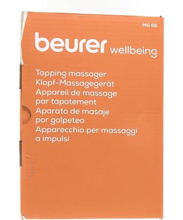 Beurer MG 55 Knock Massage Device - Adjustable Intensity Heat Function 3 Attachments for Neck Back & Legs - International Shipping Available - Buy Online on GoSupps.com