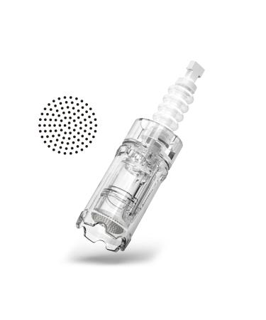 Microneedling needles around nano pins 10 piece replacement derma microneedling microneedling needle cartridges micro nano needles cartridges replacement needles with bayonet slot for dermapen A10 EN48-10-RN nano round (marginal)*10pcs