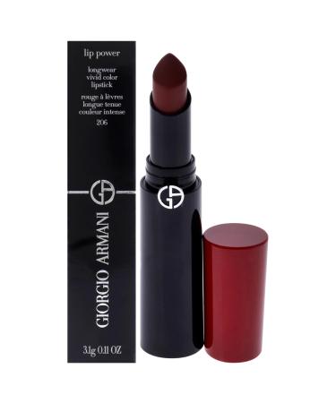 GIORGIO ARMANI Lip Power Longwear Vivid Color Lipstick - 206 Cedar by Giorgio Armani for Women - 0.11 oz Lipstick