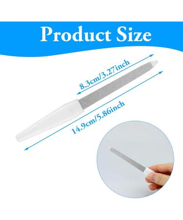 4pack Metal Nail Files Professional Nail Files with Anti Slip Handle for Natural Nails Double Sided Sapphire Grit for Shaping Styling Gel and Acrylic Nails Nails Accessories Tools for Home Salon - Buy Online on GoSupps.com