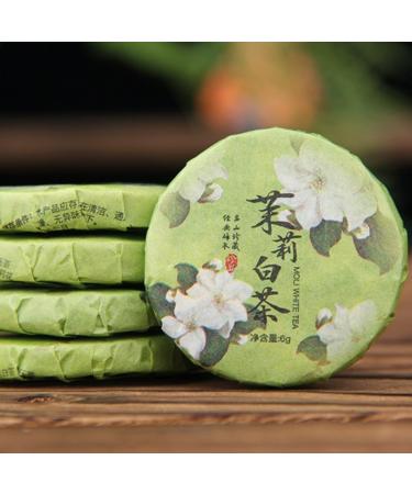 HQZM Yunnan Jasmine Old Boom White Thee Collied Cakes 500g 1764oz Geury White Thee Met Bloemen charms - Buy Online on GoSupps.com