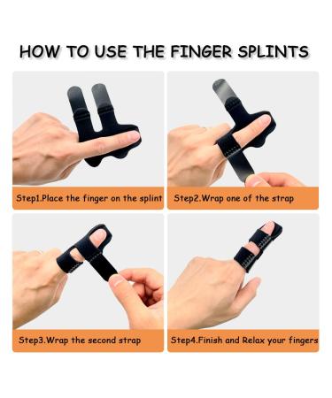 LICQIC Finger Splint - 1 Pc Middle Finger Support Brace for Broken or Bent Finger, Arthritis Pain Relief - Buy Online on GoSupps.com