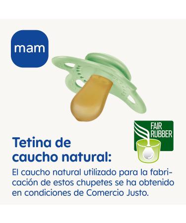 MAM Start Pure S303 Pacifier for Babies 0-2 Months | Natural Latex Teat | 2-Pack Neutral - Buy Online on GoSupps.com