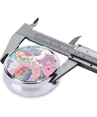 Beauty Rainbow Printed Mini Pill Box | 3 Compartment Travel Organizer | Portable Medicine Case for Home & Office - Buy Online on GoSupps.com