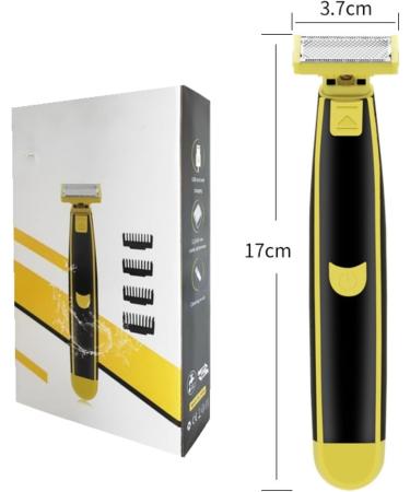 Full Body Waterproof Electric Shaver for Men - Wet & Dry Rotary Shaver Beard Trimmer Model #4 Black | Shop Internationally - Buy Online on GoSupps.com