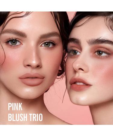 KIMUSE Soft Pink Gel-Cream Blush Trio - Long-Wearing Liquid Blush - Dewy Finish Skin Tint Makeup - 0.42 Fl Oz (Love Pink) - Buy Online on GoSupps.com
