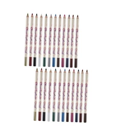 AUTSUPPL 24 Pcs Eyeshadow Pencil Waterproof Eyeliner Pencil for Waterline Eyeliner Pencils Green