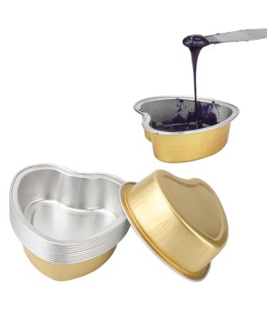 Aluminum Wax Melting Bowls 10 Large Reusable Bowls for Hair Removal | Portable Golden Wax Beans - Buy Online on GoSupps.com