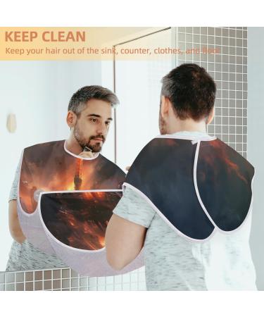 City Flames Beard Bib Apron - Beard Hair Catcher for Men | Perfect Gifts for Dad & Husband - Fathers Day Anniversary Christmas - Buy Online on GoSupps.com