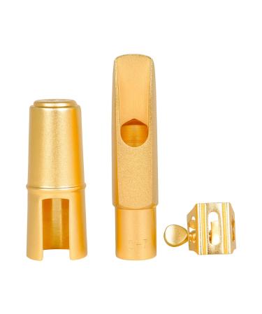 Newwyt Alto Saxophone Moutiece Kits include Saxophone Moutiece brass cap and metal ligature Sax Saxophone parts brass