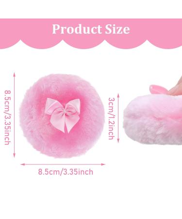 Buy Sibba 4Pcs Large Fluffy Powder Puff - 3.5 Inch Ultra Soft Washable & Reusable Makeup Tools for Face & Body | International Shipping Available - Buy Online on GoSupps.com