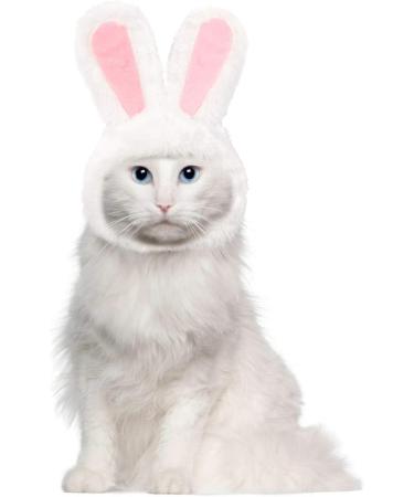 DIYDEC Cute Costume Bunny Rabbit Hat with Ears for Cats & Small Dogs Party Costume Easter Accessory Headwear(Pet Toys) grey - Buy Online on GoSupps.com