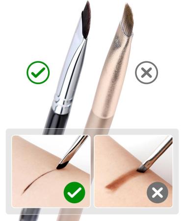 EIGSHOW Sickle Eyeliner Brush - Fine Gel Liner Makeup Brush for Precision Winged Eyeliner, Eyebrow & Eyeshadow (E865) - Buy Online on GoSupps.com