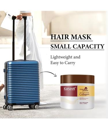  Karseell Karseell Collagen Hair Mask 100ml Maca Essence Argan Oil Hair Mask Deep Repair for Dry and Damaged Hair - Buy Online on GoSupps.com