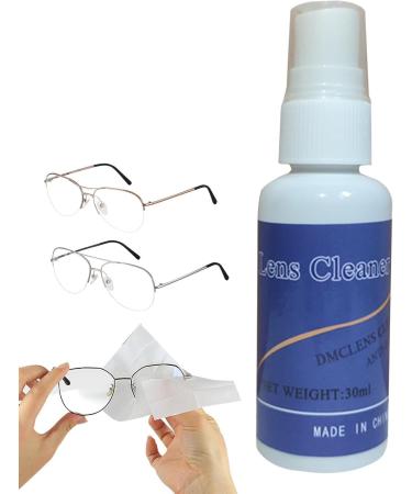 Lens Cleaner Spray - Professional 30ml Lens Cleaner Portable Multipurpose Lens Cleaning Solution for Glasses Binoculars Cameras Removes Dirt Fingerprints Dust Oil Pochy - Buy Online on GoSupps.com