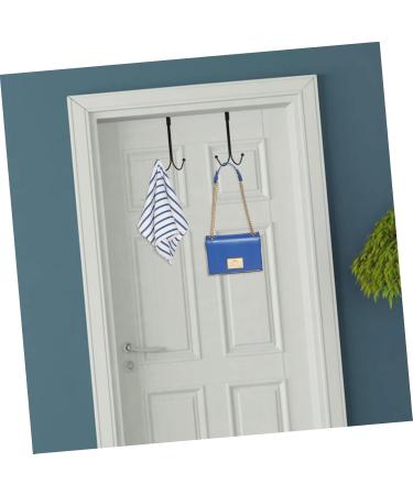 RORPOIR 2pcs Hangers Hook Wreath Hanger Black Coat Rack Over The Door Coat Hat Hanger Nail Hanger Rack 17.00X9.00X8.00CM Black - Buy Online on GoSupps.com
